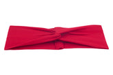 Red turban headband for moms from By Bella Boutique.